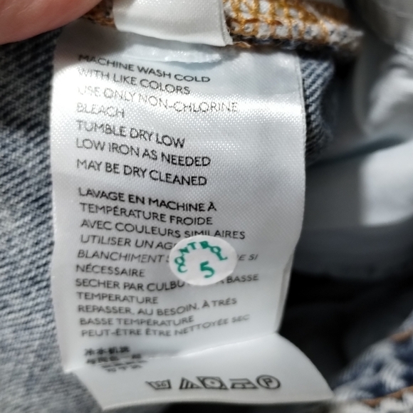 Free People We The Free My Own Lane Straight Leg Jeans Distressed Blue Size 30 - Picture 8 of 9